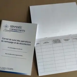 Carnets de désinfection - Lot de 50
